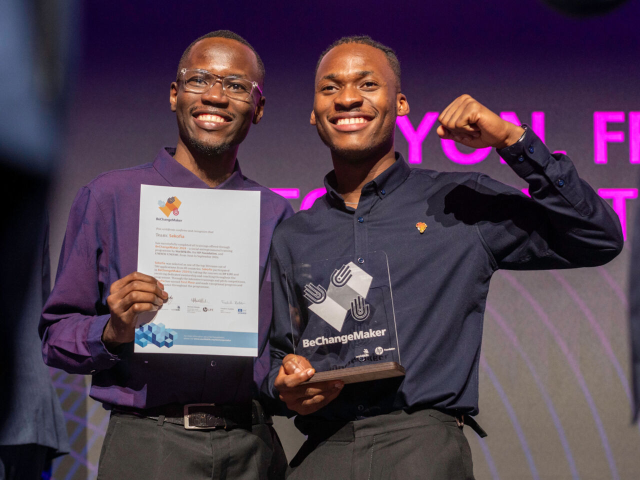 Sekofia from Nigeria wins BeChangeMaker 2024